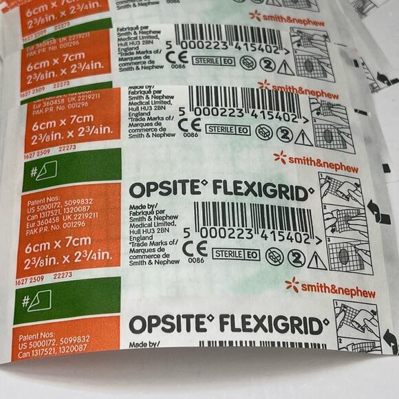 OpSite Flexigrid Transparent Film Dressing 2.4' x 2.75' in - 10 pcs - Picture 4 of 4
